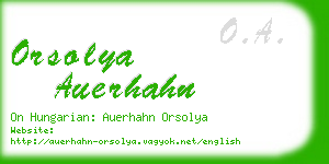 orsolya auerhahn business card